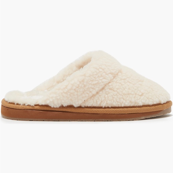 NEW Women’s Minnetonka Sondra Faux Shearling Slippers Size 5M Cream Berber - Picture 3 of 7